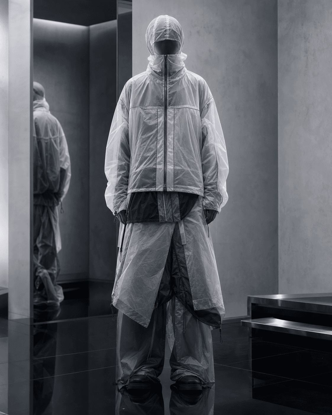 DROP 044 // DIFFUSION SHELL editorial outfit